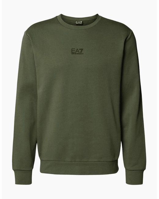 EA7 Green Core Logo Sweatshirt for men