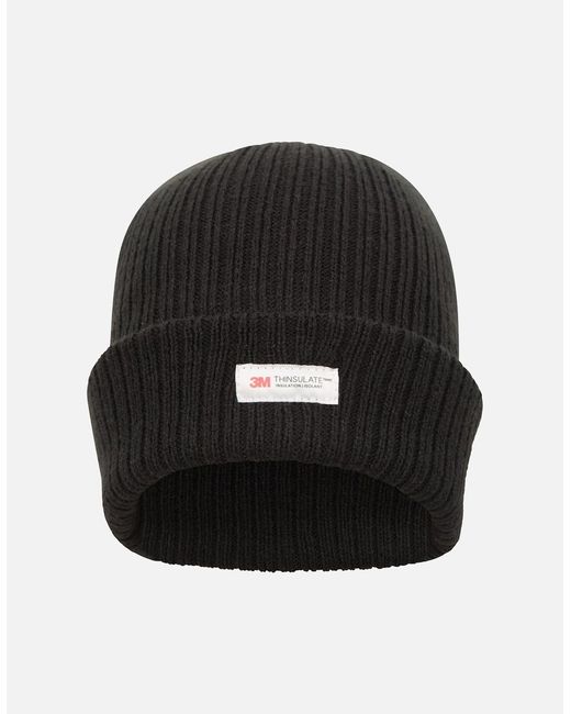 Mountain Warehouse Black Knitted Thinsulate Beanie for men