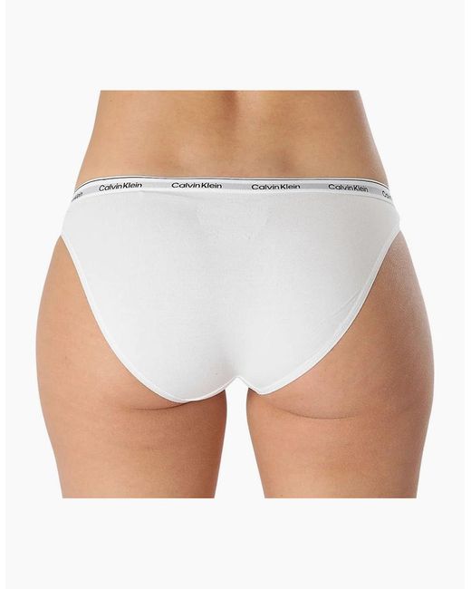Calvin Klein White Modern Logo Bikini Brief