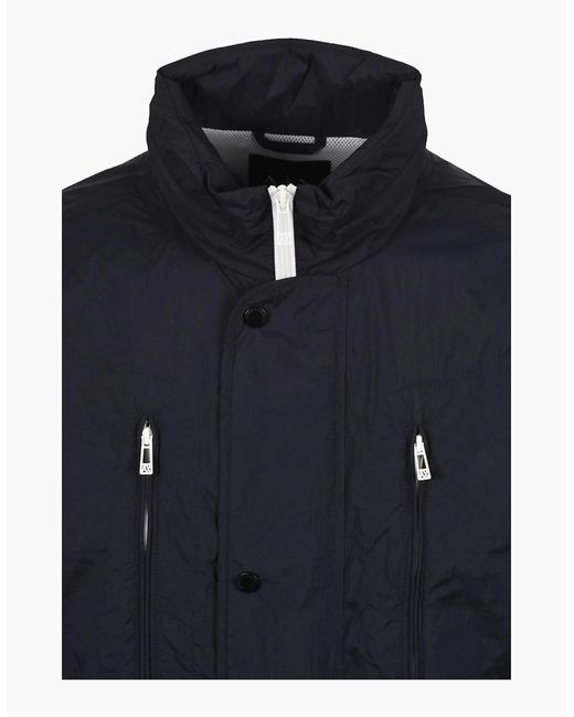 ARMANI EXCHANGE Blue Woven Jacket Deep for men