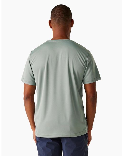 Regatta Green Fingal V Neck T-Shirt for men