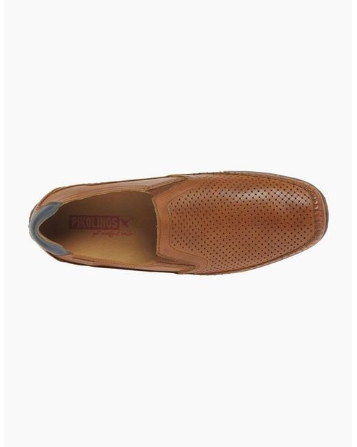 Pikolinos Brown Arquet Slip On Shoes for men