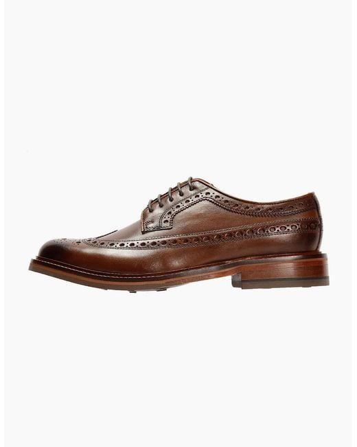 Chapman & Moore Brown Longwing Brogue Country Leather Choco Shoes for men