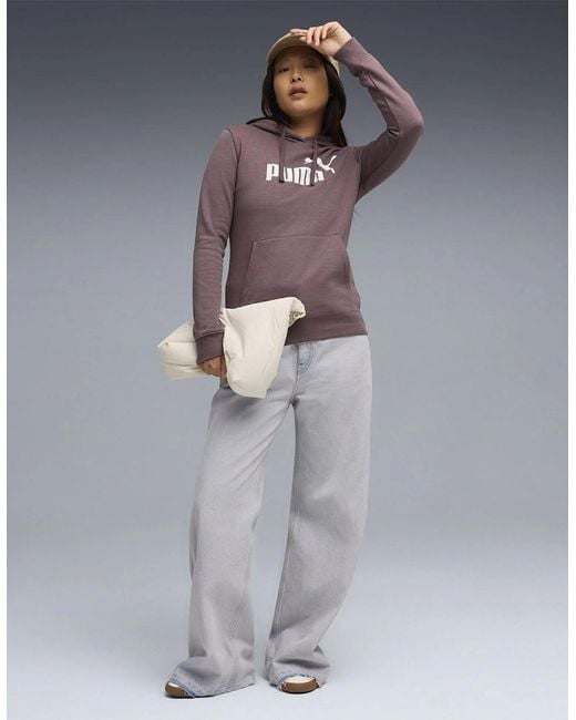 PUMA Purple No. 1 Logo Tech Fleece Overhead Hoodie