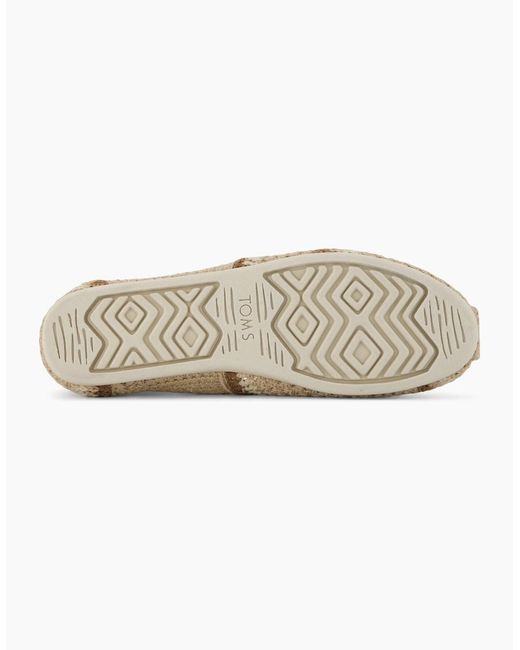 TOMS Natural Alpargata Classic Espadrille Shoes Dark