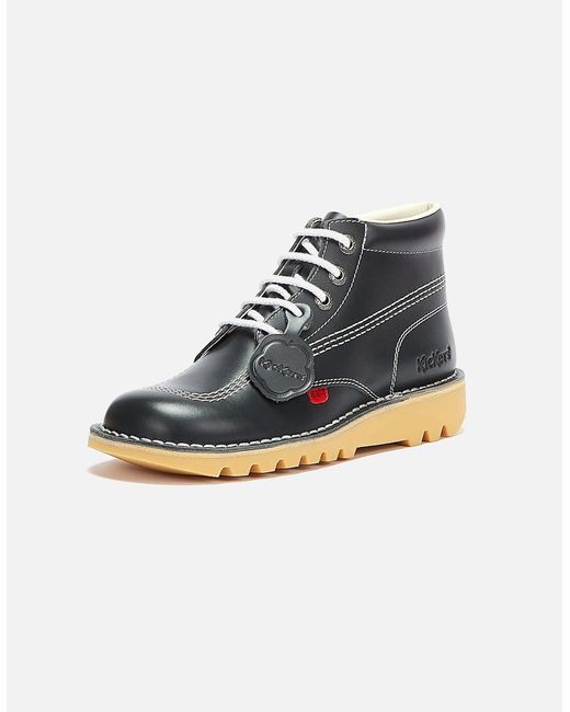 Kickers Kick Hi Core Leather /Natural Boots in Blue for Men | Lyst UK