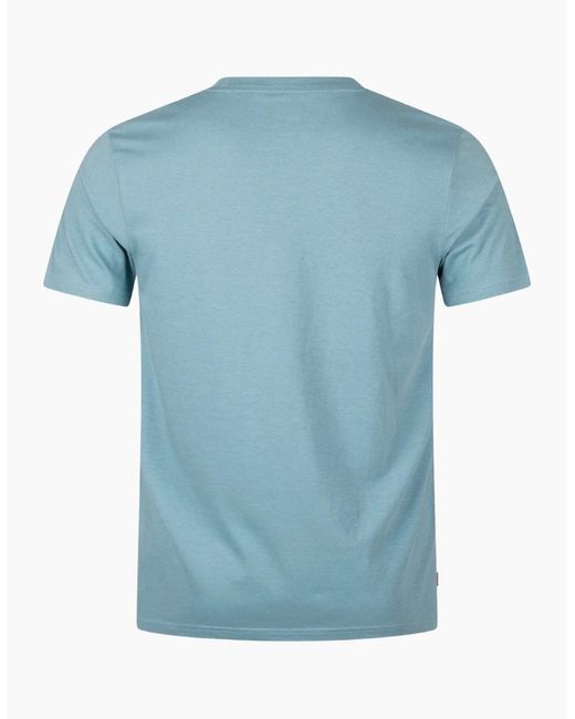 Aquascutum Blue Active Cotton Stripes Avio T-Shirt for men