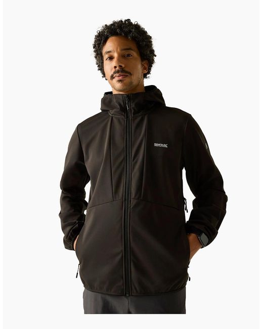 Regatta Black Tredmoor Soft Shell Jacket for men