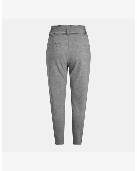 Vero Moda Gray Eva Regular Fit Straight Trousers