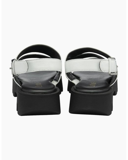Lotus Black Xena Flatform Sandals