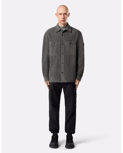 Stone Island Blue S0A10 Cuffed Cargo for men