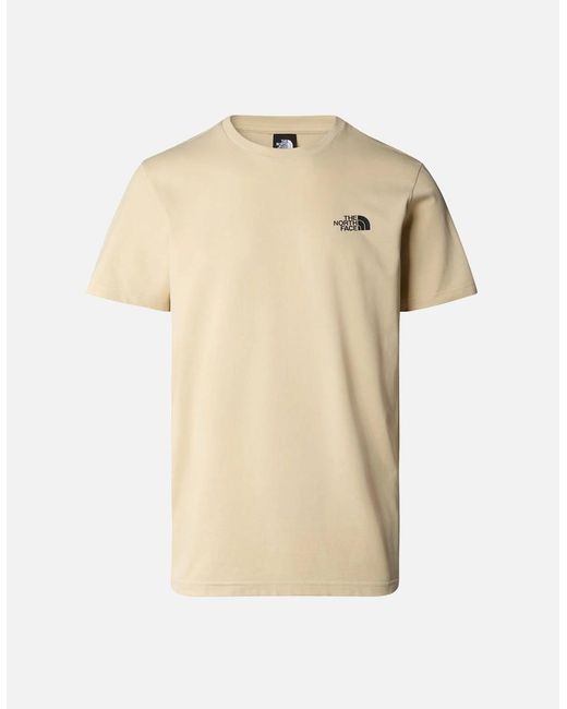 The North Face Natural Simple Dome T-Shirt Gravel for men