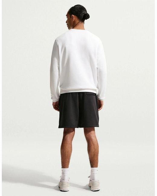 Nike Black Flow Sweat Shorts With Elasticated Waistband for men