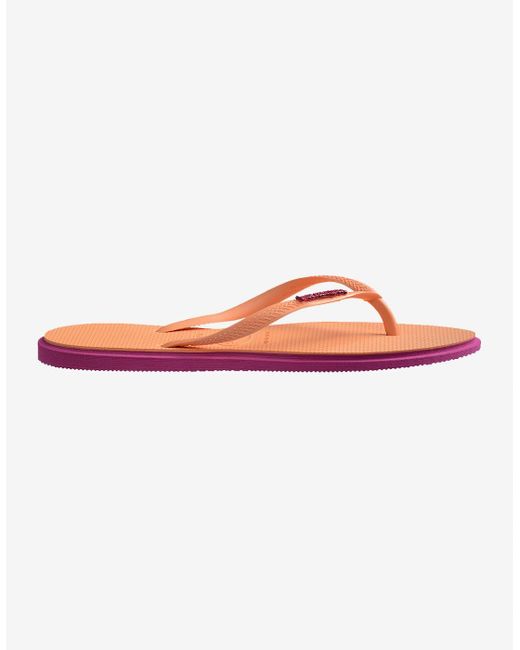 Havaianas Orange Slim Point Flip Flop Rose Gum
