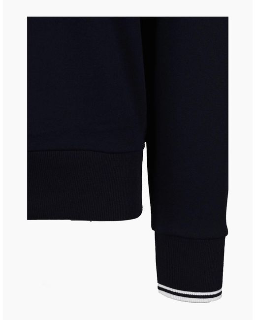 Fred Perry Blue Half Zip Sweatshirt for men