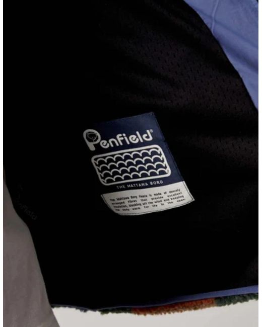 Penfield Blue Forefounders Mattawa Lead Fleece Jacket for men
