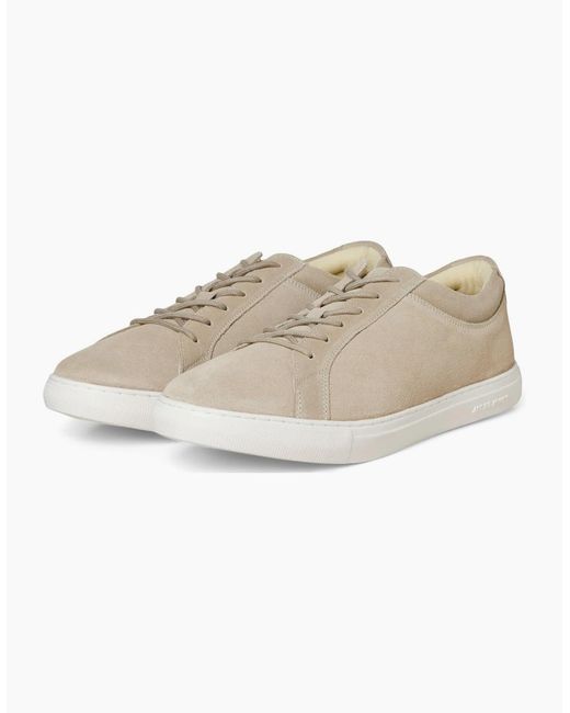 Jack & Jones White Galaxy Suede Trainers for men
