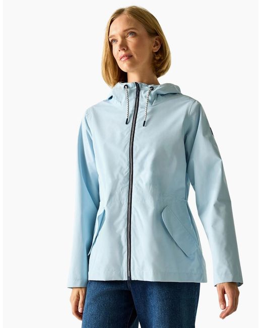 Regatta Blue Ladies Bayletta Plain Waterproof Jacket