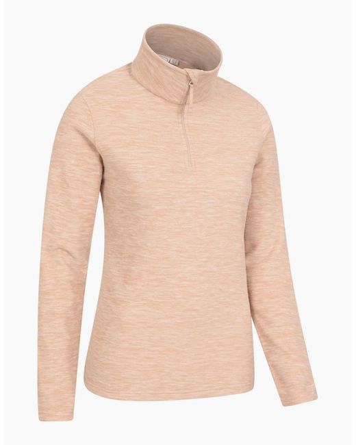 Mountain Warehouse Natural Ladies Snowdon Melange Fleece Top