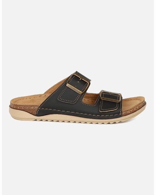 Lotus Brown Trento Sandals