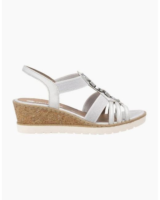 Remonte White Ladies Sandals R6264-92
