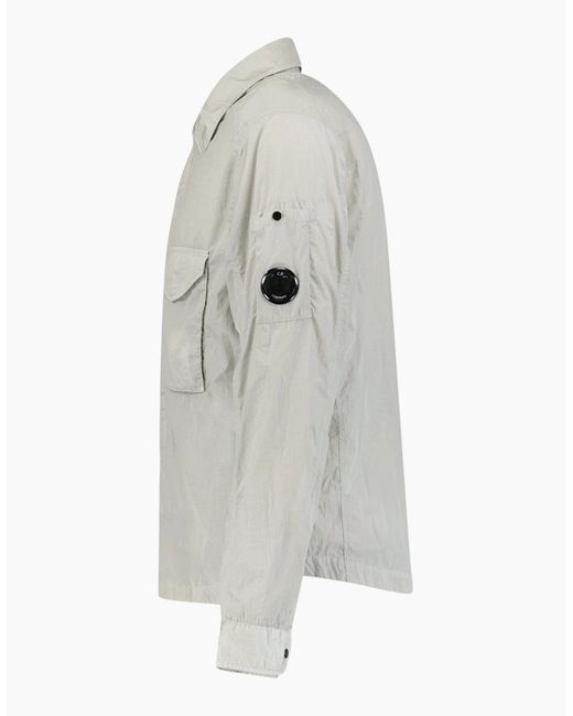 C P Company Gray Lens Chrome Zip-Up Jacket Light for men