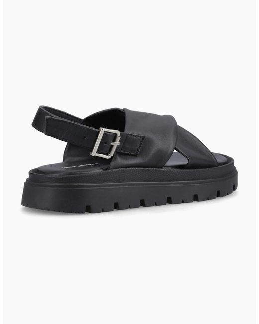 Hush Puppies Black Lara Sandals
