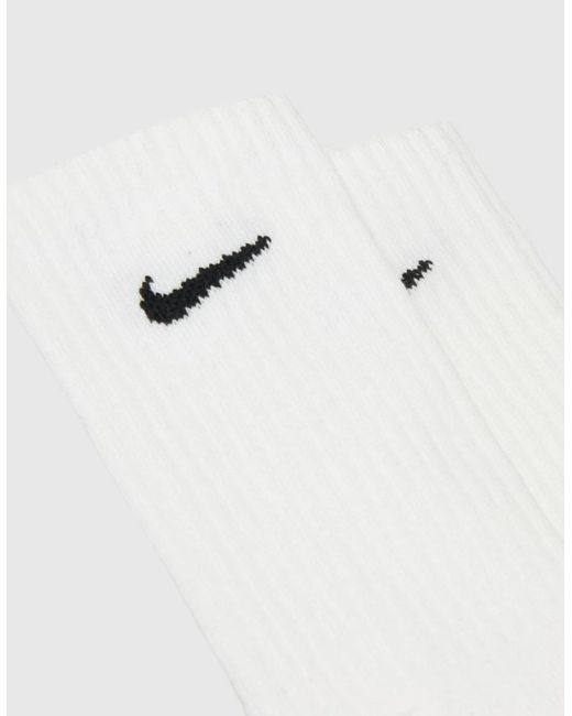 Nike Black Everyday Dri Fit Crew Socks 3 Pack