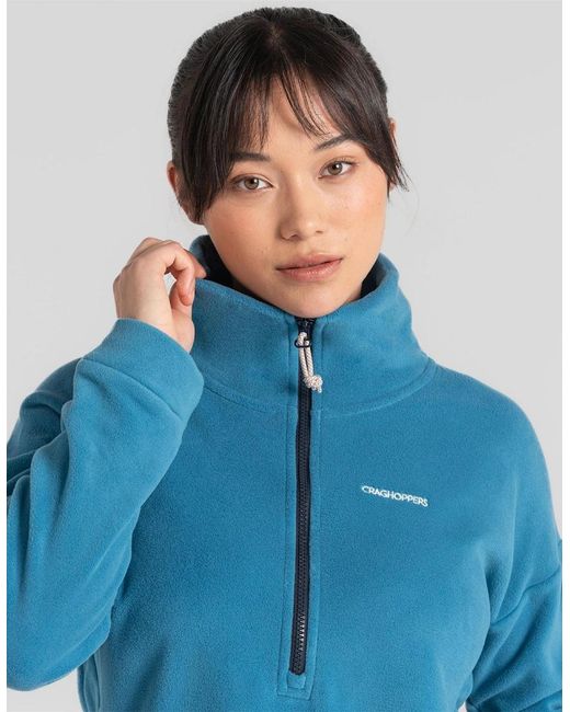 Craghoppers Blue Crag Caprice Quarter Zip Fleece