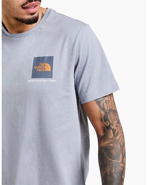 The North Face Blue Small Box Co Ords Set Shorts Short Sleeve T Shirts for men