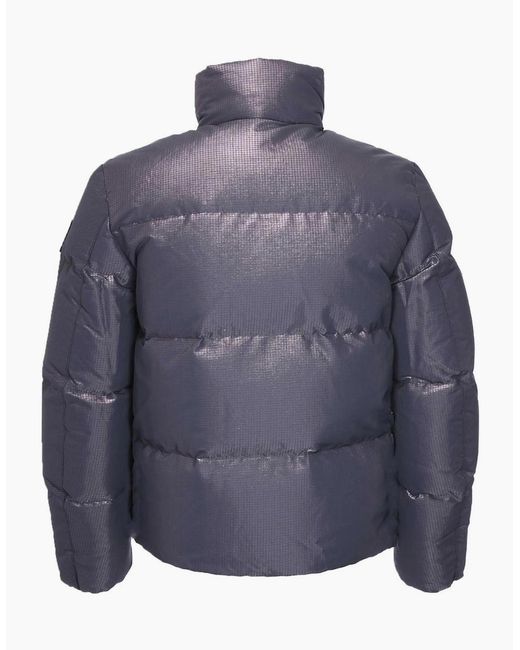 Belstaff Blue Grid Paxton Down Jacket for men