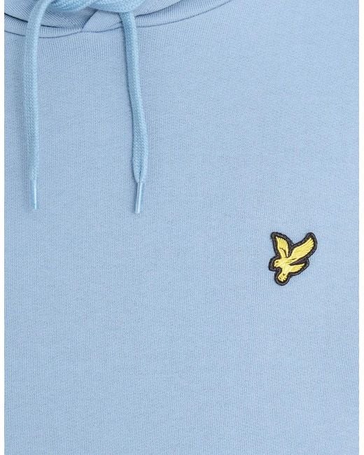 Lyle & Scott Blue Loopback Cotton Hoodie for men