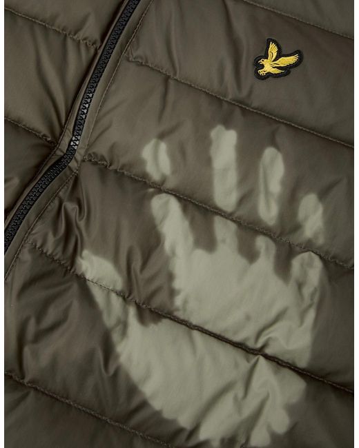 Lyle & Scott Brown Heat Reactive Quilted Jacket for men