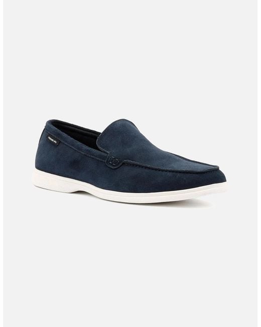 Ben Sherman Blue Amarillo Suede Loafers for men
