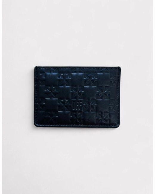Off-White c/o Virgil Abloh Blue Jitney Card Holder Monogram