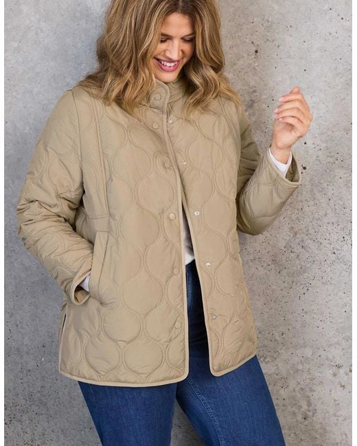 Live Unlimited London Blue Stone Quilted Jacket