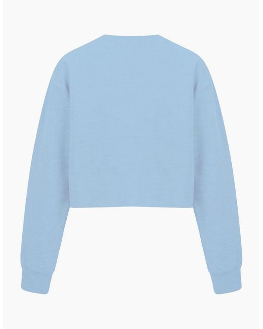 Miso Blue Cropped Sweatshirt