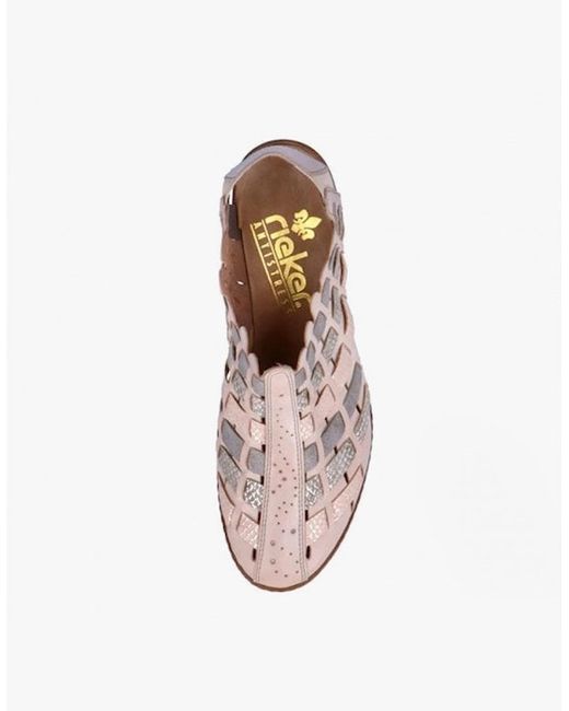 Rieker Natural 46778-64 Slingback Shoes Multi