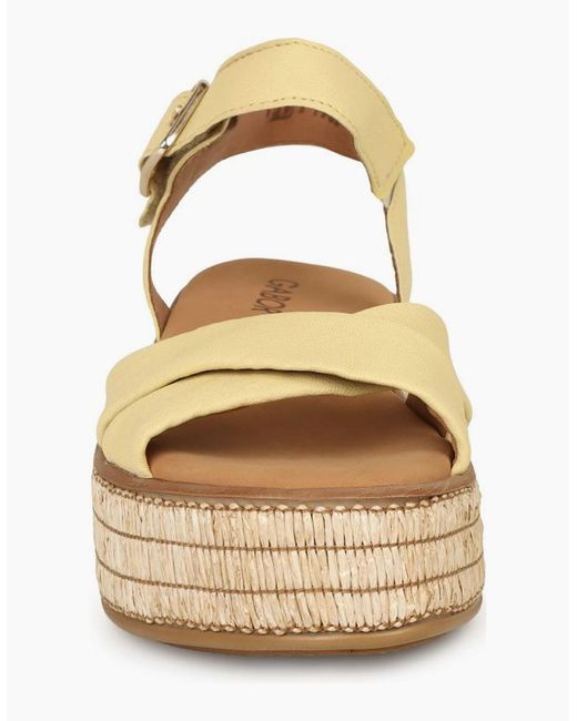 Gabor Metallic Wick Platform Sandal