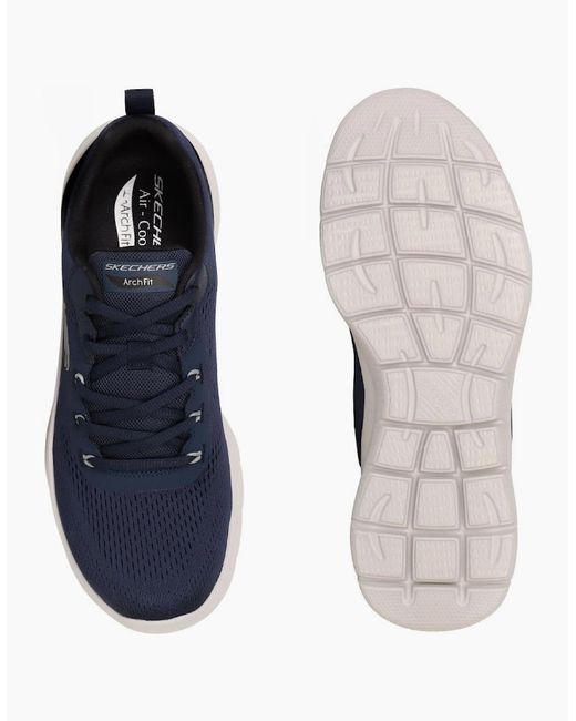 Skechers Blue Arch Fit Summits Kravel Lace Trainers for men