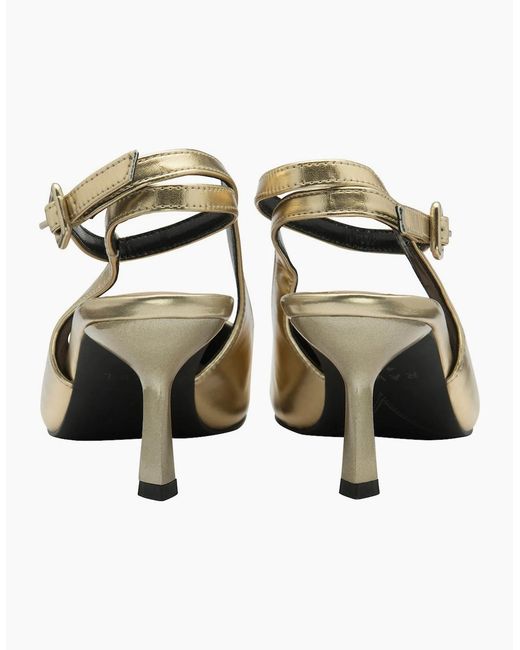 Ravel Metallic Catrine Slingback Court Shoes