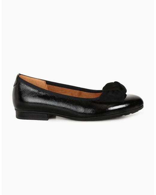 Gabor Black Picnic Ballet Pumps