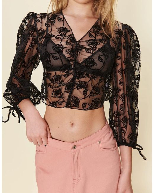 House Of Sunny Natural La Thorn Blouse
