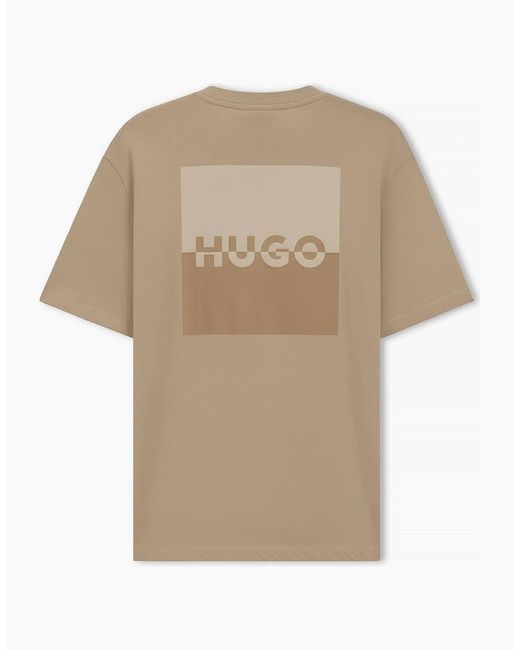 Boss Natural Split Logo T Shirt for men