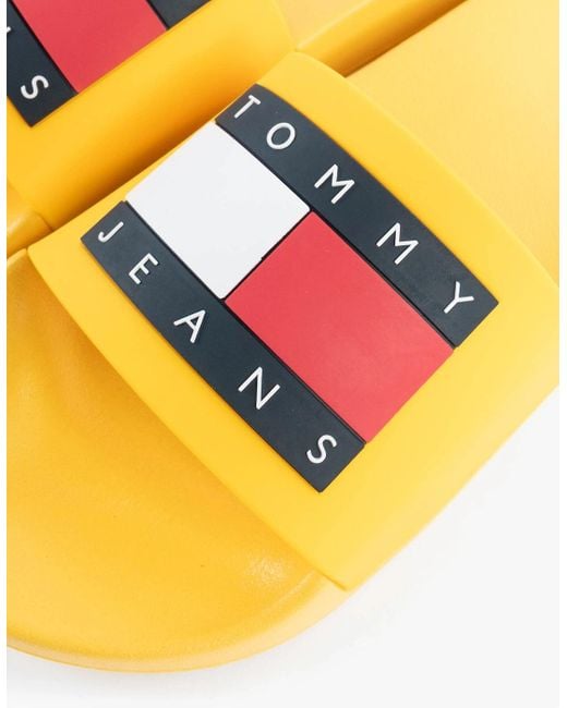 Tommy Hilfiger Yellow Tj Pool Slides Slides Warm for men