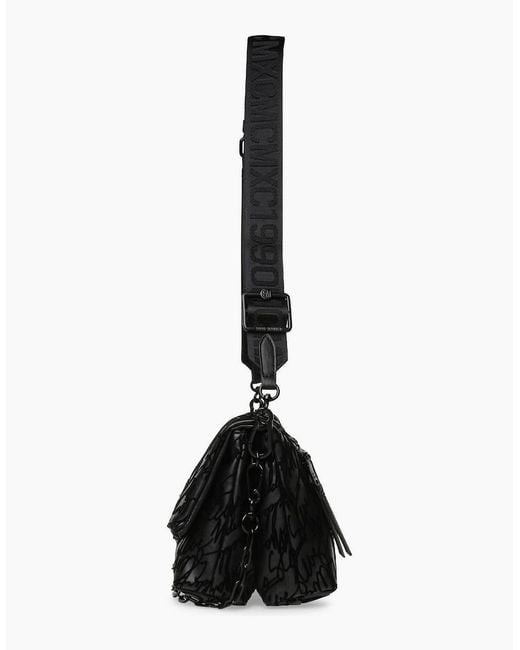 Steve Madden Black Rectangle Shape Cross Body Bag With Chain