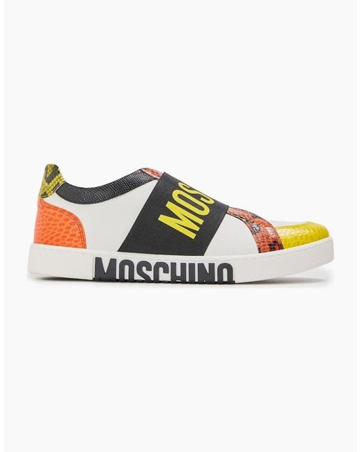 Moschino White Low Top Trainers for men