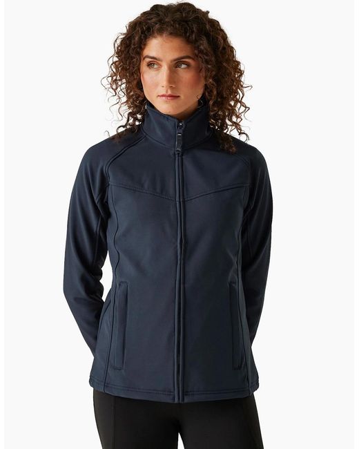 Regatta Blue Professional Ladies Uproar Softshell Wind Resistant Jacket