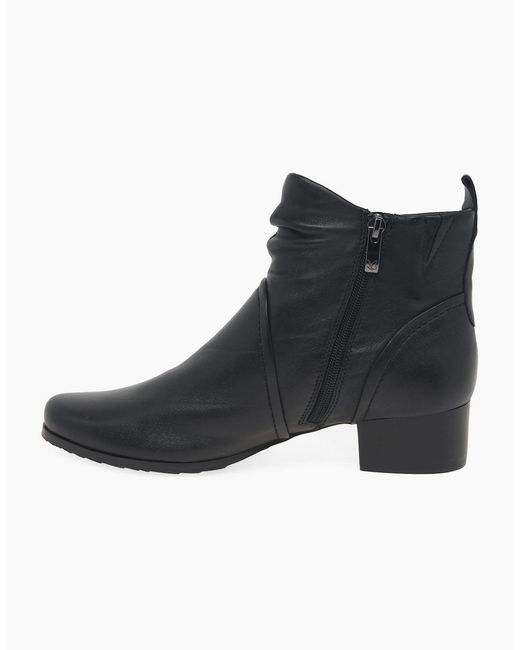 Caprice Black Fearne Ankle Boots