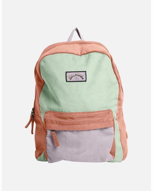Billabong Green Corduroy Backpack